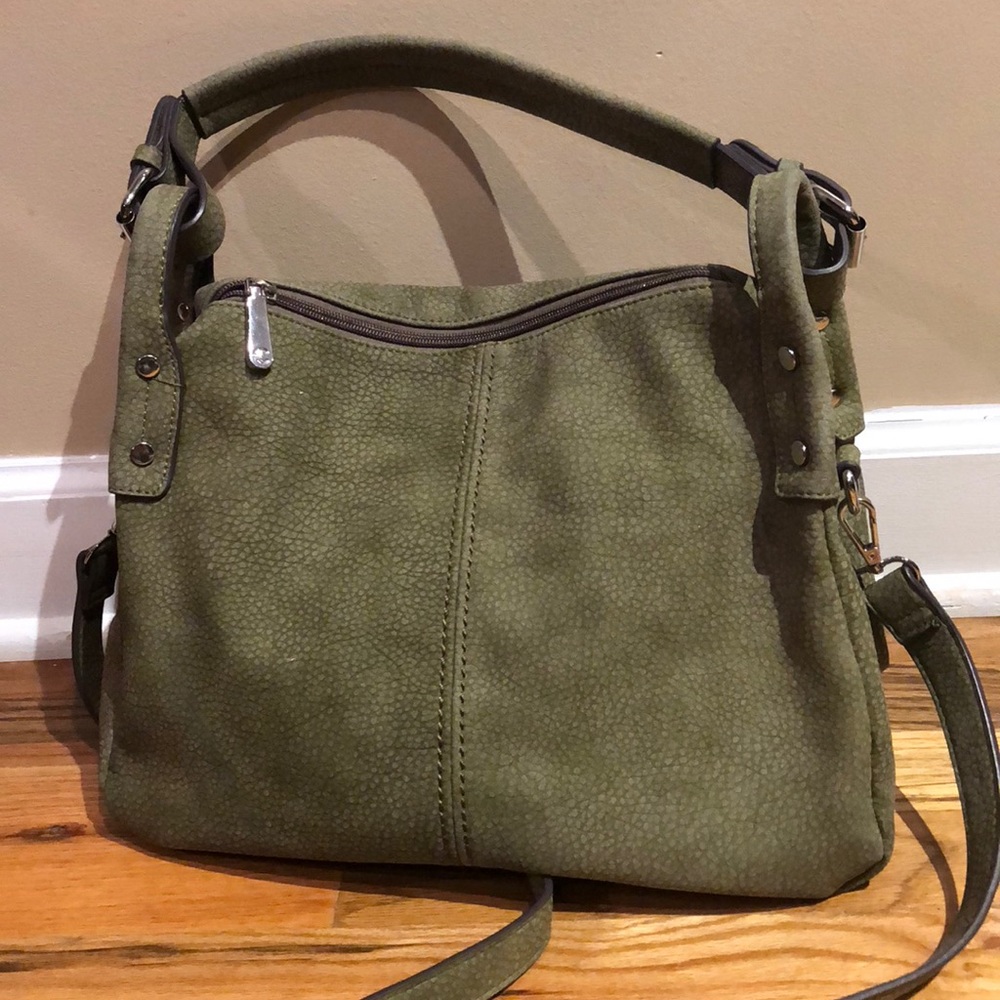 C Wonder suede handbag/crossbody/shoulder bag.